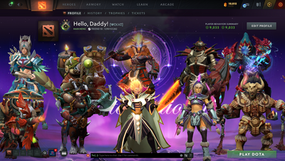 Herald II | Behavior Score: 9033 | Juggernaut Arcana | Antimage Persona | Full Access | Quick Que | Old Steam Account | 26 Trophy Level