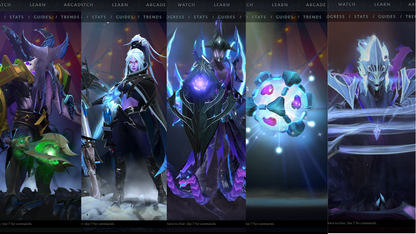 BATTLEPASS: TI7, TI11, AGHANIM, NEMESTICE - SPECIAL COLLECTOR'S ACCOUNT - 9 ARCANAS: SPEC, DROW, VOID, RAZOR, IO, PA, LC, PUDGE & SF + DK PERSONA, DARK ARTISTRY KID, KUNKKA & HOODWINK PRESTIGE | TONS OF CACHE SETS | 6 PERSONAS | TERRAINS