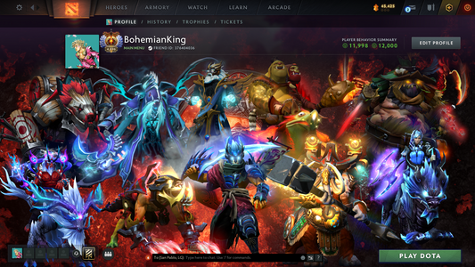 Immortal 5998 MMR | Behavior Score: 12000 | 2 Arcanas: Zeus, Ogre | 37 Immortals | Insane Cache Sets Inside | Full Access | Mainpool | 1600 Hours | 2016 Account | Loaded Inventory