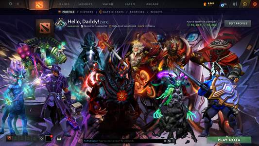 Crusader II | MMR: 1679 - Behavior: 10282 | 3 Arcanas: PA, MK, LC | Many Immortals and Full sets | Mainpool | Instant Delivery!