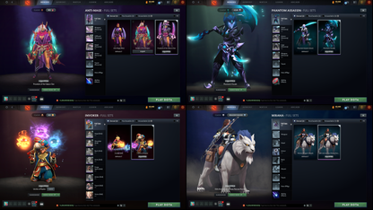 Divine I | MMR: 4740 | Battlepass: TI11 | 6 Arcanas: Razor, Zeus, Lina, Rubick, Pudge & Legion | 5 Personas: PA, CM, Invoker, AM & Mirana | Primal Prestige | Tons of Cache Sets & Items | Fully Stacked Account from 2016 | Complete Access