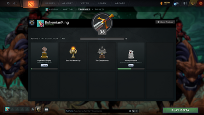 Guardian IV | MMR: 1387 - Behavior: 7559 | Antimage Persona Windranger Mythical Set | Gyro and Lich Immortal | Full Access | Ma