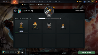 Guardian I | Behavior Score: 7406 | Phantom Assassin Arcana | Some Immortals Inside | Mainpool Account | Trophy Level 38 | 800 Hours | Full Access | Perfect to Smurf | Quick Que