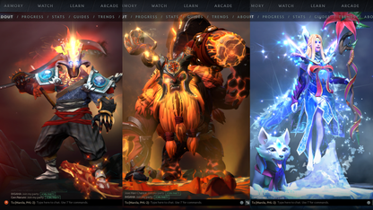Battlepass: Aghanims, TI9 | Drow Ranger, Earthshaker, Jugg & CM Arcana | 4 Personas: Invoker, CM, AM & Mirana | Axe, Tiny & Hoodwink Prestige | Tons of Cache Sets & Items | Fully Stacked Account | 7700+ Hours Played | Complete Access