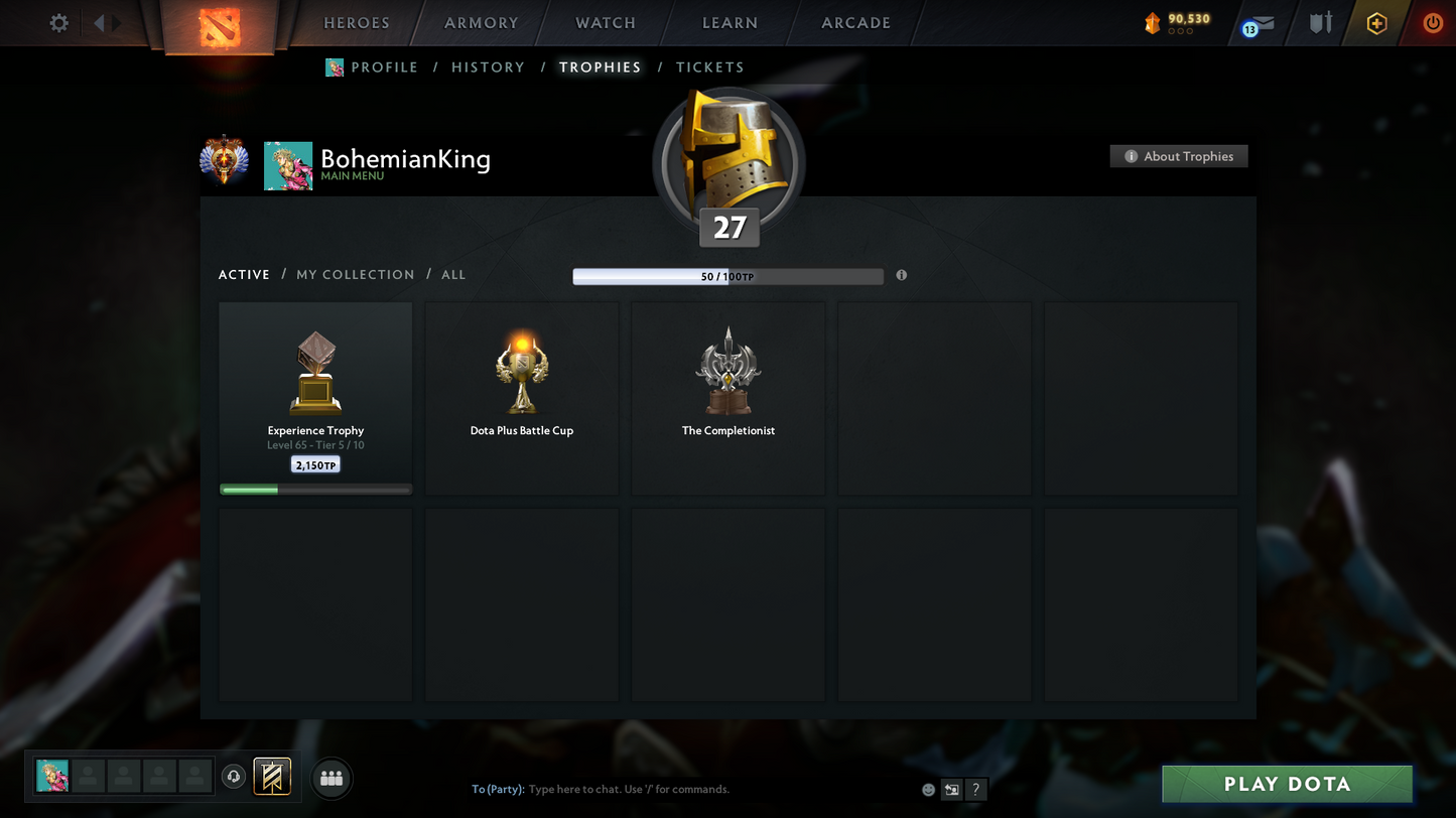 Immortal | 6110 MMR | 11542 Behavior Score | Sniper Immortal | Some Sets Inside | Normal Que | 28 Trophy Level | Full Access