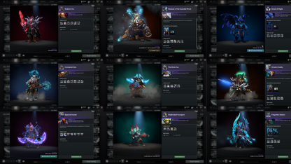 Legend I | MMR: 3148 | Behavior: 11252 | Jugg Arcana | 4 Personas: Invoker, CM, AM & Mirana | High Value Cache Sets | Mainpool | High Trophy Level | 3,412 Hours Played