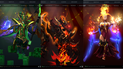 TI9, TI10, TI11 - Collector's Acc - 9 Arcanas: WK, QOP, WR, Void, ES, Razor, Rubick, Lina & SF | Ultra Rare Cache Sets & Items | 6 Personas | Axe, Tiny & Primal Prestige | 2 Exclusive Terrains | Arcanas Style Unlocked | 2015 Account | Complete Access