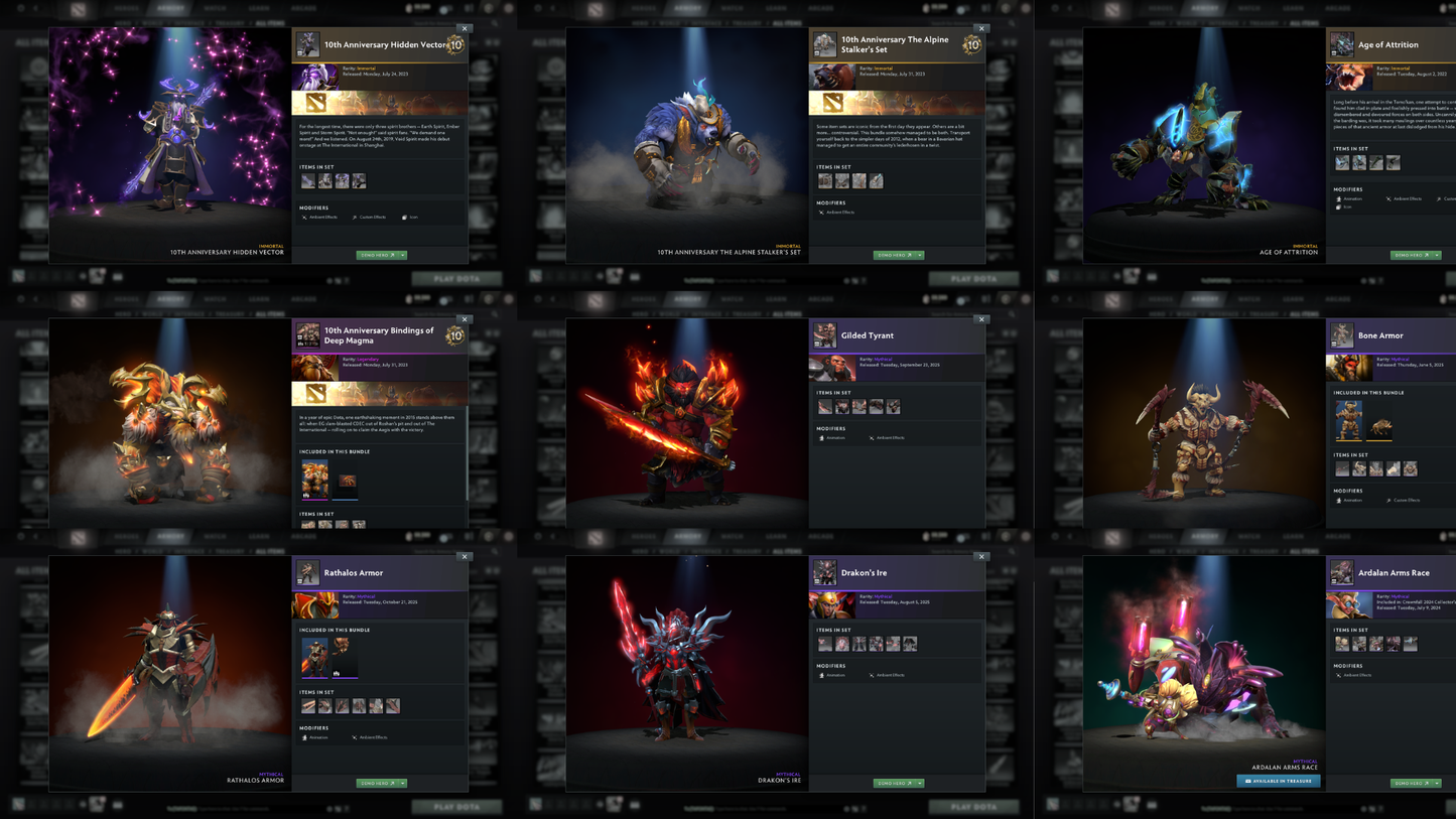 Legend II | MMR: 3259 | Battlepass: TI11 | Faceless Void, Razor & Shadow Fiend Arcana | 4 Personas: PA, CM, AM & Mirana | Primal Prestige | Tons of Cache Sets & Items | Fully Stacked Account | 3300+ Hours Played | Complete Access