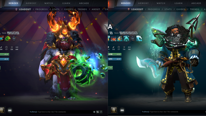 TI7, TI8, Nemestice - Prestige Acc - 5 Arcanas: Spectre, Terrorblade, CM, Rubick & Ogre | Lion's Green Hand & Kunkka Shark Immortal | DK Persona & Dark Artistry Kid | Many Cache Sets & Items | 4 Personas | Rare Terrains | Complete Access