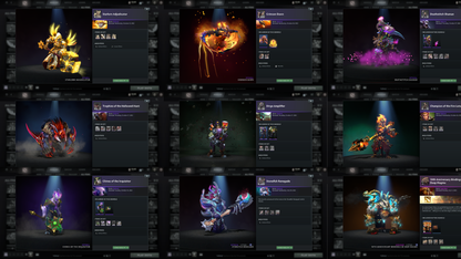 Legend I | MMR: 3148 | Behavior: 11252 | Jugg Arcana | 4 Personas: Invoker, CM, AM & Mirana | High Value Cache Sets | Mainpool | High Trophy Level | 3,412 Hours Played
