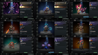 Battlepass: Aghanims, TI9 | Drow Ranger, Earthshaker, Jugg & CM Arcana | 4 Personas: Invoker, CM, AM & Mirana | Axe, Tiny & Hoodwink Prestige | Tons of Cache Sets & Items | Fully Stacked Account | 7700+ Hours Played | Complete Access