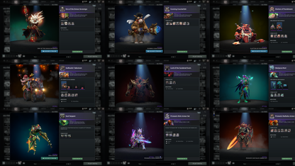 AGHANIMS BATTLEPASS | Drow Ranger (Style 2), Phantom Assassin, Jugg & Terrorblade Arcanas | 6 Personas: Invoker, CM, AM, PA, Pudge & Mirana | Hoodwink Prestige | Tons of Cache Sets & Items | Fully Stacked Account | 8,200+ Hours Played | Complete Access