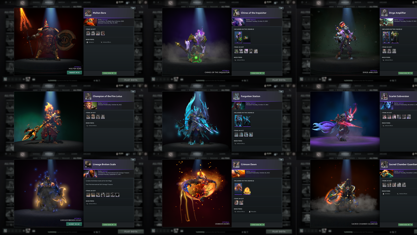 Legend II | MMR: 3259 | Battlepass: TI11 | Faceless Void, Razor & Shadow Fiend Arcana | 4 Personas: PA, CM, AM & Mirana | Primal Prestige | Tons of Cache Sets & Items | Fully Stacked Account | 3300+ Hours Played | Complete Access