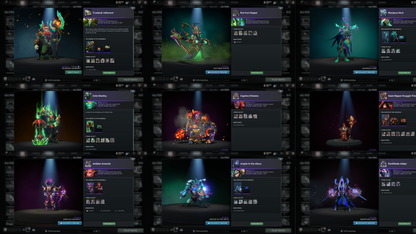 Battlepass: TI11 | Arcanas: Faceless Void (LVL 2), Razor, Shadow Fiend, Phantom Assassin, Zeus, Juggernaut | ALL 6 Personas | Fully Stacked with Expensive Cache Sets