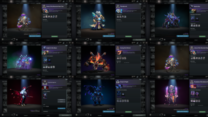 Immortal | MMR: 6379 - Behavior: 12000 | Battlepass: TI8, TI9 | Earthshaker Arcana | Lion's Green Immortal | Axe & Tiny Prestige | All 5 Personas: PA, Invoker, AM, CM, Pudge | 2 Exclusive Terrains | Tons of Collector's Cache and Items