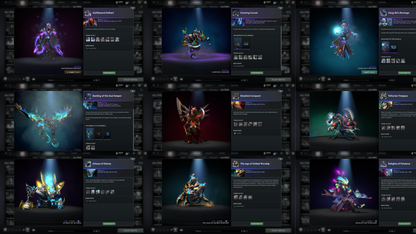 Archon I | MMR: 2322 - Behavior: 9550 | Battlepass: TI7, TI8, TI9 | Arcanas: Earthshaker, IO, Shadow Fiend | TI8 Green Immortals including Rare Lion's Hand | 3 Exclusive Terrains | Tons of Collector's Cache and Items