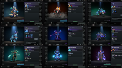 Battlepass: Aghanims, TI9 | Drow Ranger, Earthshaker, Jugg & CM Arcana | 4 Personas: Invoker, CM, AM & Mirana | Axe, Tiny & Hoodwink Prestige | Tons of Cache Sets & Items | Fully Stacked Account | 7700+ Hours Played | Complete Access