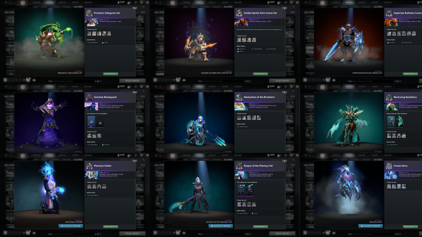 AGHANIMS BATTLEPASS | Drow Ranger (Style 2), Phantom Assassin, Jugg & Terrorblade Arcanas | 6 Personas: Invoker, CM, AM, PA, Pudge & Mirana | Hoodwink Prestige | Tons of Cache Sets & Items | Fully Stacked Account | 8,200+ Hours Played | Complete Access