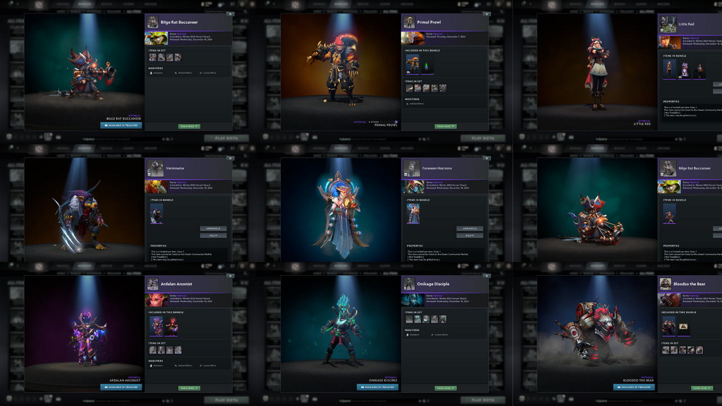 Guardian IV | MMR: 1260 - Behavior: 11087 | Battlepass: TI10, TI11 | Arcanas: Windranger, Faceless Void (Style 2), Razor | 9 Arcanas in total | 6 Personas | Level 30 Grandmaster Tier Heroes | Tons of Cache Sets & Items | Complete Access