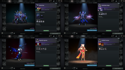 Legend I | MMR: 3119 | Behavior Score: 11497 | x316 MMR DD TOKENS | 3 Arcanas: Monkey King, Juggernaut, Terrorblade | 4 Latest Personas: PA, AM, Invoker, CM | Latest Cache Sets | Mainpool | Trophy Level: 205 | Full Access