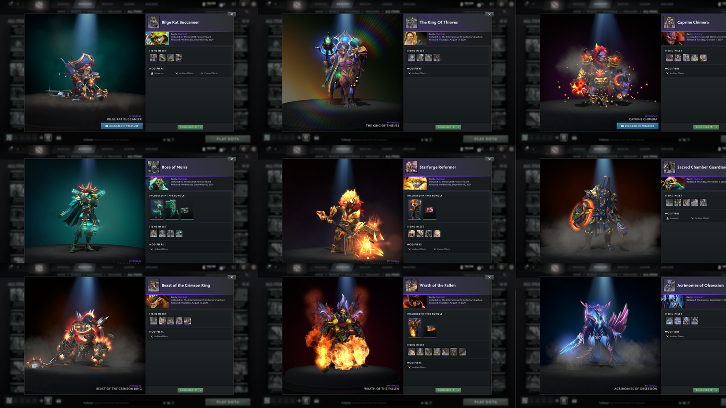 Immortal Leaderboard | MMR: 9186 - Behavior: 11432 | Battlepass: TI10 | 7 Arcanas - Wraith King, Windranger, Queen of Pain (Style 2 Unlocked), PA, Zeus, CM & Legion | 5 Personas | Tons of Cache Sets | 7800+ Matches Played | Complete Access