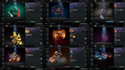 Immortal Leaderboard | MMR: 9186 - Behavior: 11432 | Battlepass: TI10 | 7 Arcanas - Wraith King, Windranger, Queen of Pain (Style 2 Unlocked), PA, Zeus, CM & Legion | 5 Personas | Tons of Cache Sets | 7800+ Matches Played | Complete Access