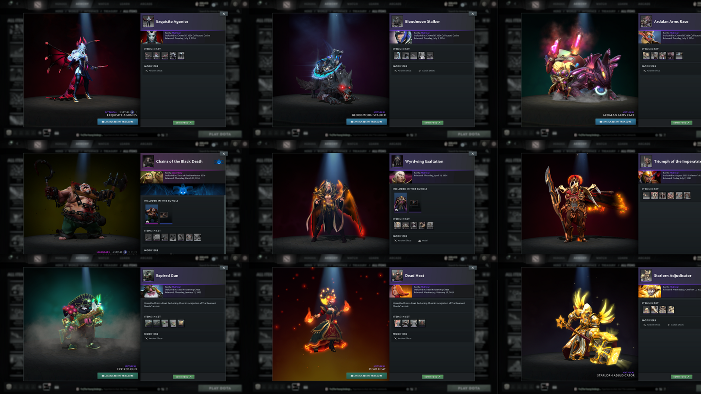 Battlepass: TI11 | Arcanas: Faceless Void (LVL 2), Razor, Shadow Fiend, Phantom Assassin, Zeus, Juggernaut | ALL 6 Personas | Fully Stacked with Expensive Cache Sets