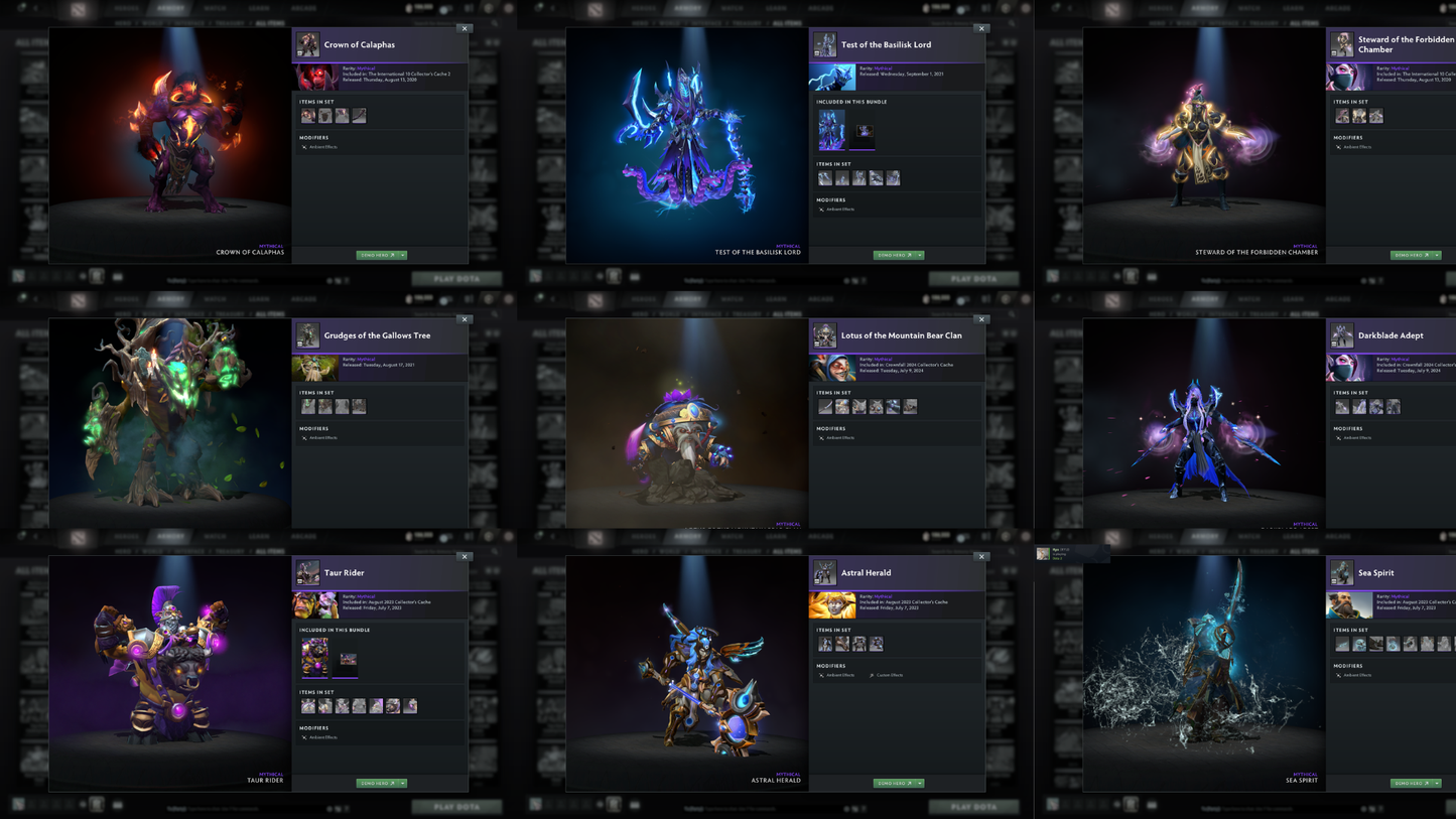 Immortal Leaderboard | MMR: 9186 - Behavior: 11432 | Battlepass: TI10 | 7 Arcanas - Wraith King, Windranger, Queen of Pain (Style 2 Unlocked), PA, Zeus, CM & Legion | 5 Personas | Tons of Cache Sets | 7800+ Matches Played | Complete Access