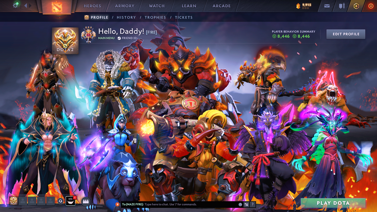 Legend I | MMR: 3452 - Behavior Score: 8446 | Many Immortals & Items Inside | Full Access