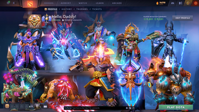 Divine I | MMR 4647 | Behavior 9551 | Hours Played 2272 | Mainpool | Juggernaut Arcana | Fully Stacked with Immortals and Sets!!