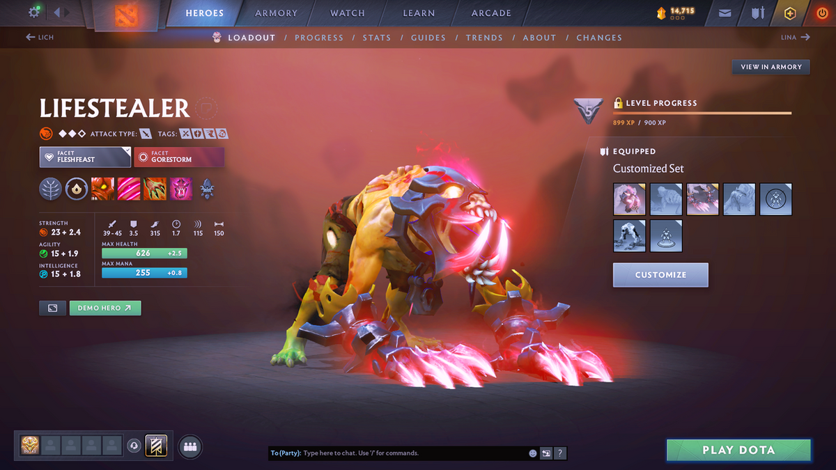 Divine I | MMR 4647 | Behavior 9551 | Hours Played 2272 | Mainpool | Juggernaut Arcana | Fully Stacked with Immortals and Sets!!