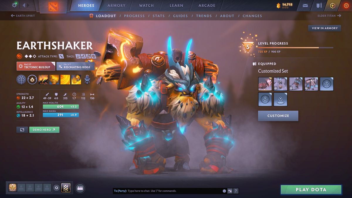 Divine I | MMR 4647 | Behavior 9551 | Hours Played 2272 | Mainpool | Juggernaut Arcana | Fully Stacked with Immortals and Sets!!
