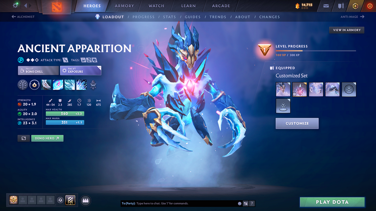 Divine I | MMR 4647 | Behavior 9551 | Hours Played 2272 | Mainpool | Juggernaut Arcana | Fully Stacked with Immortals and Sets!!