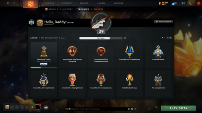 Archon II | MMR: 2530 - Behavior Score: 10011 | Juggernaut Arcana | Anti Mage Persona | Latest Cache Sets | Complete 10th Anniversary Sets | Many Immortals Inside | Mainpool | Trophy Level: 157 | Full Access