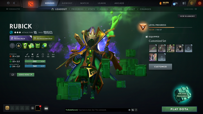 Guardian II | MMR 917 | Behavior 9014 | x138 MMR DD TOKENS | Rubick Arcana | Fully Stacked with Immortals & Exclusive Sets!!!