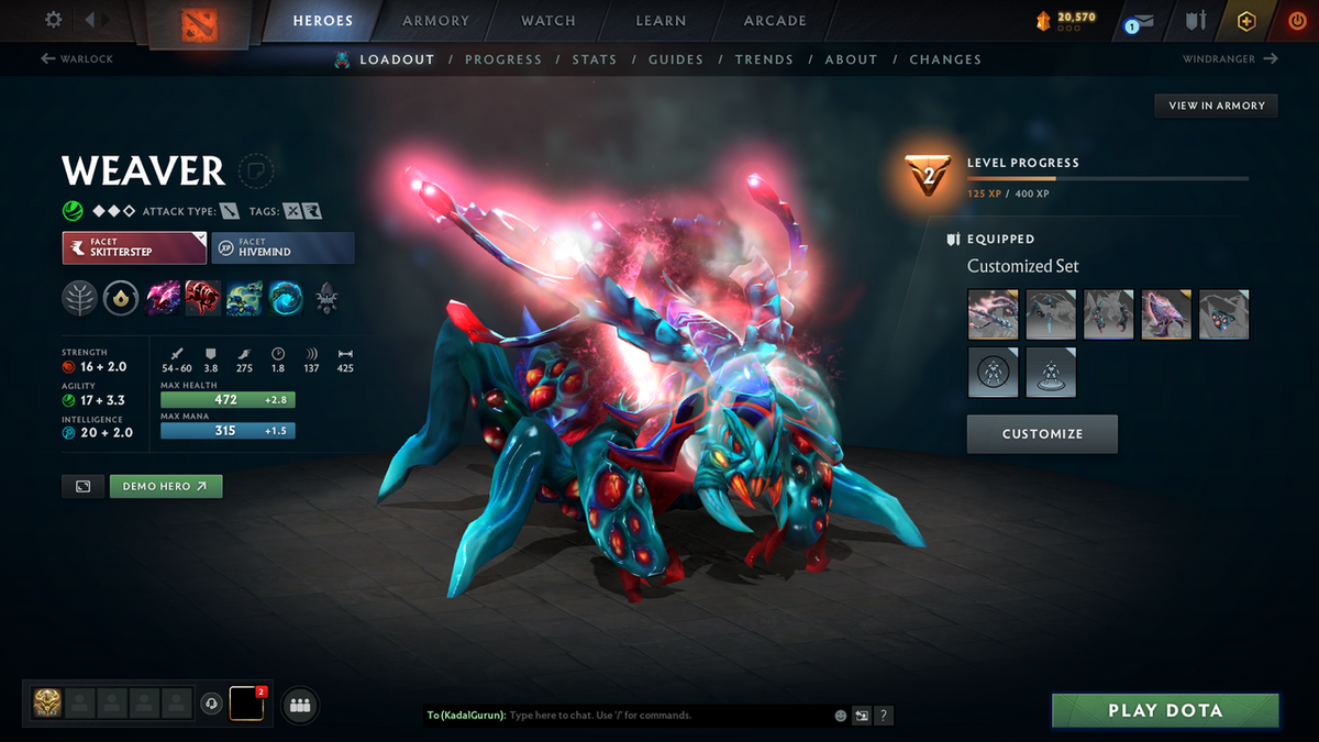 Guardian II | MMR 917 | Behavior 9014 | x138 MMR DD TOKENS | Rubick Arcana | Fully Stacked with Immortals & Exclusive Sets!!!