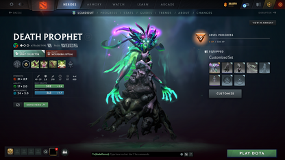 Guardian II | MMR 917 | Behavior 9014 | x138 MMR DD TOKENS | Rubick Arcana | Fully Stacked with Immortals & Exclusive Sets!!!