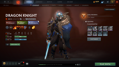 Guardian II | MMR 917 | Behavior 9014 | x138 MMR DD TOKENS | Rubick Arcana | Fully Stacked with Immortals & Exclusive Sets!!!