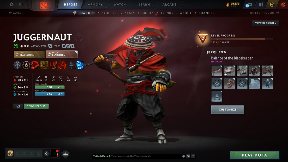 Guardian II | MMR 917 | Behavior 9014 | x138 MMR DD TOKENS | Rubick Arcana | Fully Stacked with Immortals & Exclusive Sets!!!