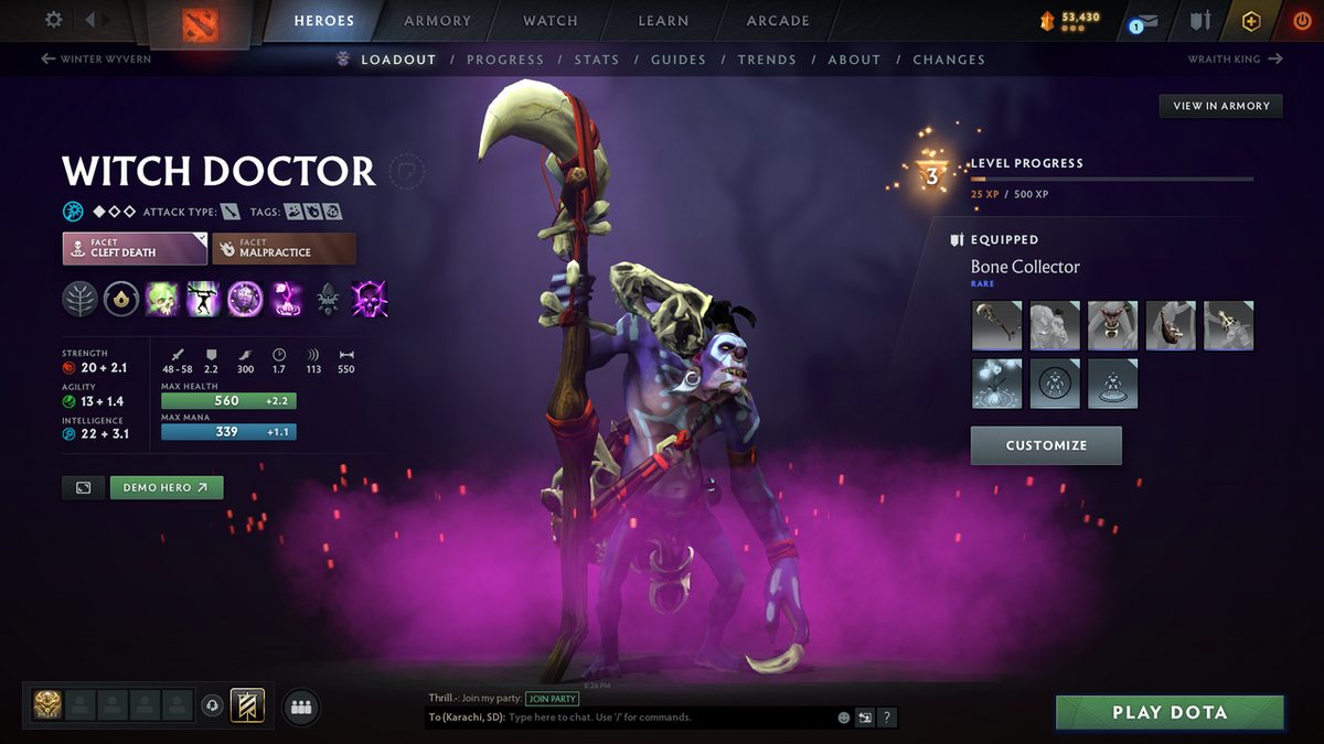 Immortal | MMR: 7034 - Behavior: 9700 | Many Sets inside | Full Access | Mainpool | Trophy Level: 91