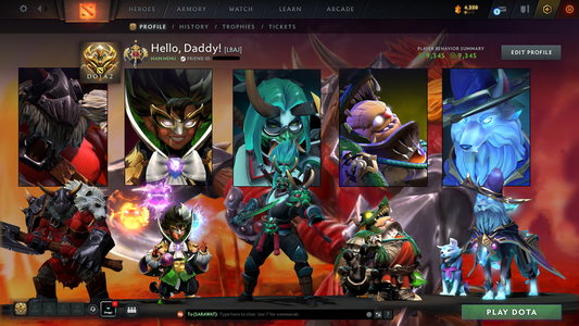 Legend I | MMR 3017 | Behavior 9345 | Fast Queue | Toy Butcher + Invoker Kid + CM Persona | Latest Cache + Many Items!!!