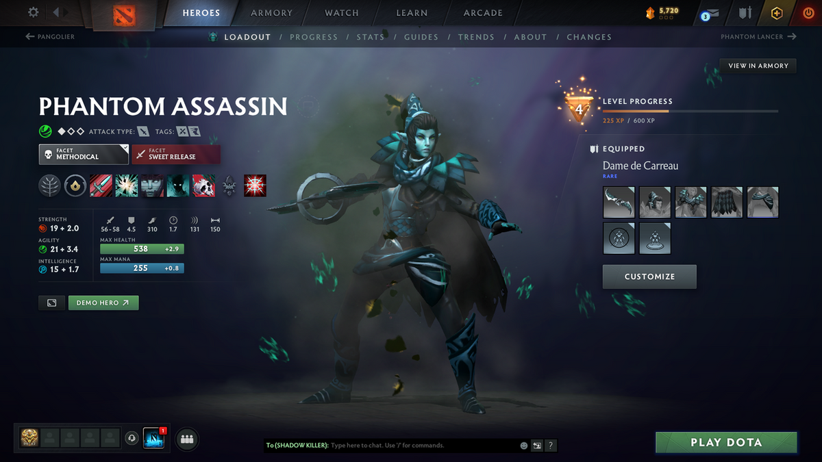 Guardian I | MMR: 884 - Behavior: 9340 | Pudge Arcana | Some Complete Sets | Fast Queue | Full Access