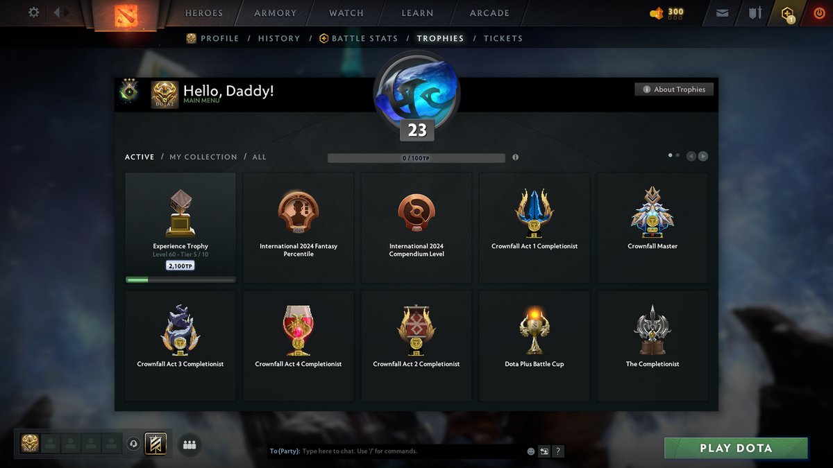 Herald III | MMR: 278 - Behavior Score: 11250 | Many Sets Inside | Fast Queue | Trophy Level: 60 | Full Access