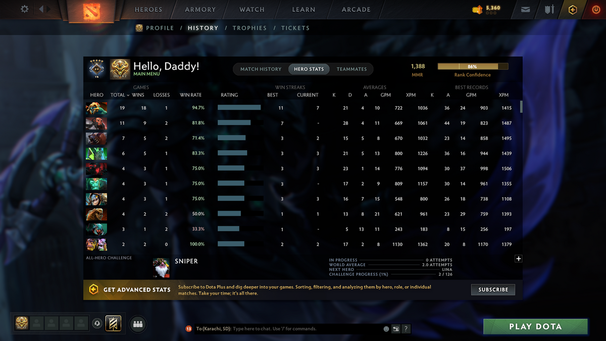 Guardian V | MMR 1388 | Behavior 10958 | Fast Queue | Many items inside | Full Access