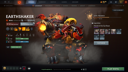 Ancient III | MMR 4100 | Behavior 11953 | Phantom Assassin Arcana | Fully Stacked with Immortals and Exclusive Sets | Full Access | Trophy Level: 161