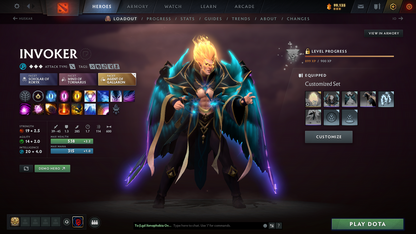 Ancient III | MMR 4100 | Behavior 11953 | Phantom Assassin Arcana | Fully Stacked with Immortals and Exclusive Sets | Full Access | Trophy Level: 161