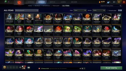 Immortal | MMR: 6523 - Behavior: 12000 | 4 Arcanas: Juggernaut, Zeus, Rubick, Monkey King | Many Exclusive Sets & Immortals Inside | Full Access | Mainpool | Trophy Level: 339 | 3500 Matches Played