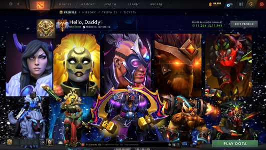 Immortal | MMR: 6801 - Behavior: 11949 | Decent Items Inside | Anti Mage's Golden Bashers | Many Immortals | Full Access | Mainpool | Trophy Level: 113