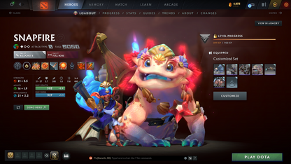 Crusader V | MMR: 2038 - Behavior Score: 12000 | 2 Arcanas: Lina & Rubick | Rare Cache Sets | Many Immortals Inside | Mainpool | Trophy Level: 253 | Full Access