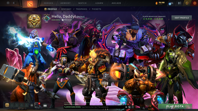Crusader IV | MMR 2074 | Behavior 9949 | Fully Stacked with Immortals including Anti Mage's Bashers | Trophy Level: 136 | Quick Find Match | Many Items Inside | Full Access